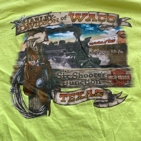 Harley Davidson Waco Texas Double Graphic T-Shirt Size L - Picture 3 of 5